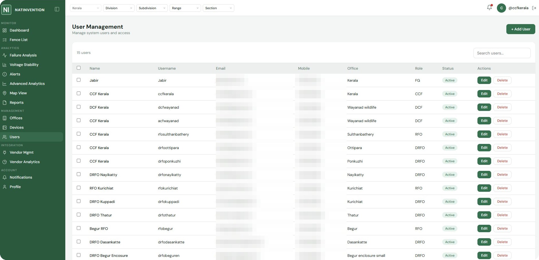 Fence Watch — Website — Management & Access screenshot 3